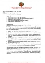 Jamin kepastian hukum, pengguna tanah kalurahan wajib kantongi ijin